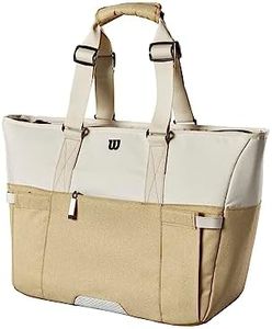 WILSON Lifestyle Tote Tennis Racket Bag - Khaki, Holds up to 2 Rackets