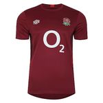 Umbro Mens England Rugby Top 2023 2024 Adults Sport Training Red/Scarlet M