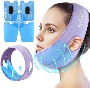 REVIX Face Ice Pack for Wisdom Teeth with 3D Sewing Design, Jaw Ice Pack for Wisdom Teeth Recovery, TMJ Heating Pad for Swelling & Inflammation, Super Snug Fit with 4 Hot and Cold Packs, Lavender