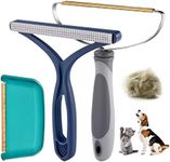 AXLUNAR Pet Hair Remover for Couch - 3 Pack Dog Cat Hair Remover Reusable Lint Remover Portable Carpet Rake Brush Scraper Fabric Shaver for Clothes Fuzz Furniture Car Seats Cat Tower Gray