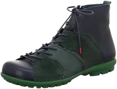 THINK! Men's Kong Leather Lined Sustainable Ankle Boots, 8000 Navy Combi, 42 EU