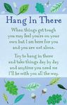 Heartwarmers Blue Hang In There Keepsake Card & Envelope 3.5" x 2" Code K119E