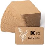 Mr. Pen- Kraft Mini Note Cards, 3.5”x2.1”, 100 Pack, Blank Business Cards, Small Note Cards, Small Blank Cards, Mini Blank Cards, Small Notecards, Business Cards Blank Kraft Paper Business Cards