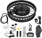 ZLM Electric Bicycle Motor Kit, 48V 1000W E-Bike Motor Conversion Hub Kit Electric Bike Motor Conversion Kit 20X4 in Wheel E-Bike Conversion Kit,48v 1000w front wheel,20"