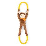 ZippyPaws - RopeTugz, Squeaky and Plush Rope Tug Dog Toy - Moose