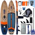 Niphean (Extra Large) Inflatable Paddle Board, SUP for 2+1 People/Family, Stand Up Paddle Board with (Beginner Friendly) Balanced Wing, Waterproof Phone Pouch, Paddle Boards for Adults, Gift Ideas