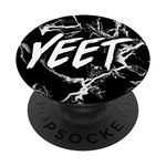 PopSockets Cool Yeet Saying Design Funny Pop Up Gift For Kids on Black PopSockets PopGrip: Swappable Grip for Phones & Tablets