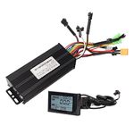 24V-48V 750W/1000W Brushless Motor Controller, Brushless Controller Kit with SW900 Waterproof LCD Display Panel Kit, 30A 3 Mode Sinusoid Kit for Electric Scooter Electric Bicycle Modification