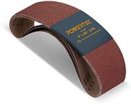 POWERTEC 110113 4 x 36 Inch Sanding Belts | 120 Grit Aluminum Oxide Belt Sander Sanding Belt | Sandpaper for Belt and Disc Sander – 3 Pack