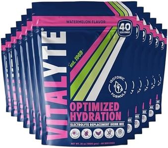 Vitalyte Electrolyte Powder Drink Mix, Isotonic Electrolyte Hydration Mix, Bulk Case Pack (12 Pack, Watermelon)