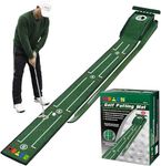 JIMITOP Putting Green Indoor Set,Long Putting Mat with Auto Ball Return,Suit for Men Gift Home Office