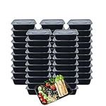 HOMEE Meal Prep Containers 50 Pack/26oz Reusable Food Storage Containers Bento Lunch Box with Lids Made of BPA Free Plastic, Stackable, Microwavable, Freezer, and Dishwasher Safe Gift for Mother's Day