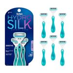 Schick Hydro Silk Sensitive Women's Disposable Razors, 6ct | 5-Blade Disposable Razors for Women Sensitive Skin | Travel Razor for Women