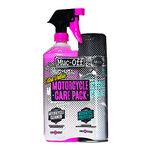 Muc-Off Motorcycle Care Duo Kit - Motorbike Cleaning Kit, Motorbike Accessories for Cleaning - Includes Motorcycle Cleaner and Protection Spray