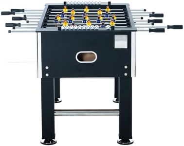 55" Foosball Table and Balls Set for Adults and Kids, Soccer Game Table, Sturdy Football Table with Cup Holders & Heavy-Duty Legs, for Indoor or Outdoor