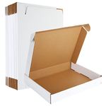 ASelected 30 Pack Shipping Boxes, Corrugated Cardboard Mailing Box, 330x250x50mm Gift Boxes for Packaging, for Posting Mailing Small Business, White