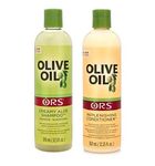 Organic Root Stimulator Olive Oil Aloe Shampoo + Replenishing Conditioner, 12.25 oz