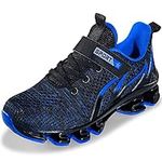 Boys Running Shoes Boys Tennis Shoes Kids Sneakers Running Shoes for Kids Boys Sneakers Athletic Lightweight Sports Running Walking Shoes for Teenager (Little Kid/Big Kid) Dark Blue