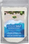 Thanjai Natural 1Kg Epsom Salt (Grade A93658 - Magnesium Sulphate) for Muscle Relief, Relieves Aches & Pains 100% Natural Natural Method Made.