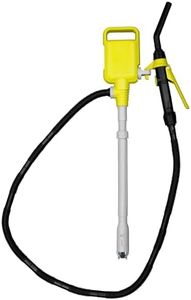 TERA PUMP Multi-Purpose Electric Fuel Pump - Prevents Fuel Loss - Precise Nozzle, Powerful Impeller 2.5 Gal/Min, Battery Powered with 4.1ft Discharge Hose