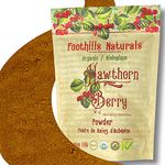 Foothills Naturals Organic Hawthorn Berries Powder - 1 Pound (454 g) 200+ Servings