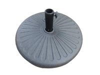 Hollow Plastic Umbrella Stand, Umbrella Base - 23 L, Round, Centre Pole - Stripe Design