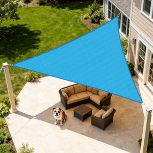 Artpuch Sun Shade Sail 26'X26'X26' Mixed Turquoise Triangle