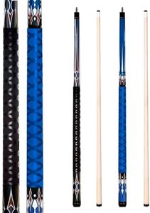 Joovon Pool Sticks Set of 4 and Pool Sticks Set of 2 with 13mm Cue Tip 58" Pool Cue with Rubber Anti-Skid Sleeve