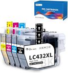 OINKWERE High-Yield LC432XL Ink Cartridges Compatible for Brother LC432XL Ink Cartridges 4 Pack LC432 XL for MFC-J5340DW MFC-J5740DW MFC-J6540DW MFC-J6740DW MFC-J6940DW Printer