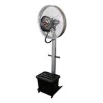 EUROKRAFT GRACE MF-309 26" MIST COOLING WATER COMMERCIAL DOMESTIC FAN Silver