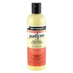 Aunt Jackie's Flaxseed Recipes Purify Me, Moisturizing Co-Wash Cleanser, Penetrating Conditioners and Deep Cleansing for Chronically Dry Hair, 12 Ounce Bottle