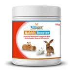 VETENEX Rabbit Booster - Complete Nutritional Supplement with Multivitamins, Minerals & Probiotics for Rabbit, Guinea Pig & Hamsters - 100g