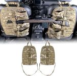 SUNPIE 2 Pcs Seat Back Truck Gun Rack，Automotive Gun Racks With Molle Panel Universal Seatback Storage Pockets Tactical Car Seat Back Organizer For Hunting Accessories Storage(Camo)