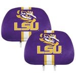 NCAA LSU Tigers Full-Print Head Rest Covers, 2-Pack