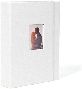 Polaroid Photo Albums, 208 Pockets Linen Cover Mini Album Compatible with Fujifilm Instax Mini 7s 8 8+ 9 25 26 50s 70 90 Film, Polaroid PIC-300 Z2301 Film Instant Camera, White