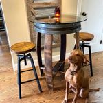 Wine Barrel Bistro Table