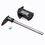 SCITOOLS Digital Caliper 0-12"/300mm Measuring Tool, Micrometer Caliper with Auto-Off Feature, Interchangeable Between inches and millimeters for Jewelry Measurement and 3D Printing