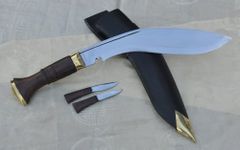 Genuine Gurkha Kukri Knife - 11" Blade World War II Wooden Handle Kukri - Handmade by NHZ in Nepal