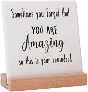 Inspirational Gifts for Women Friends, Positive Decoration Encouragement Gifts for Her Teen Girls Boys Bestie, Cheer Up Gifts Encouraging Gifts You are Amazing Decor Plaque