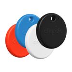 Chipolo POP Tracker Tag - Colorful, Compatible, Loud Bluetooth Tracker with Call Your Phone & Out of Range Alert, Works with Apple Find My or Google's Find My Device - 4 Pack (Standard Mix)