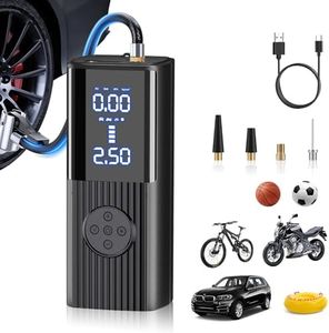 Sobtoe Tyre Inflator Portable Air Compressor,20000mAh&180psi Portable Air Pump for Car Tires - Accurate Pressure LCD Display, Car tire air Pump 4X Fast Inflation Air Compressor for Car,Motorcycle etc