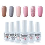 Vishine 6Pcs Soak Off LED UV Gel Nail Polish Varnish Nail Art Starter Kit Beauty Manicure Collection Set C002