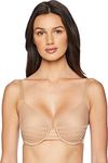 DKNY Women's Modern Lines Full Coverage T-Shirt Bra, Dark Navy Glow, 10A