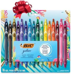 BIC Gel-ocity Quick Dry Ocean Themed Gel Pens, Medium Point (0.7mm), 16-Count Gel Pen Set, Colored Gel Pens for Note Taking and Journaling, Colors May Vary