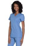 Cherokee Women's V-Neck Top Medical Scrubs, Ciel, M