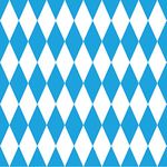 Beistle Oktoberfest Backdrop, Blue/White, Package of 1