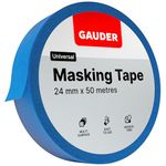 GAUDER Painter's Masking Tape (24 mm x 50 m) | 1 x Masking Tape for Painting and Renovations | Masking Tape for Painting, Painting, Renovation