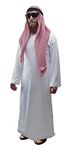 The Dragons Den Adults Saudi Arabian Prince Royal Family Fancy Dress Costume [S/M]