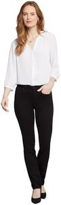NYDJ Women's Petite Sheri Jean, Black 2336, 6 Petite