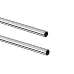 Tynulox 1" OD 304 Stainless Steel Tube (10 inch Length, Thickened Pipe Wall), 304 Stainless Steel Weldable Tubing Round Metal Pipe, Industrial Straight Tube, 2 Pcs